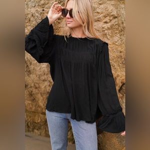 CJLA Chloe Black Blouse
